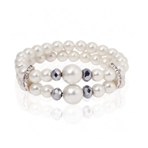 Bransoletka - sztuczne perły